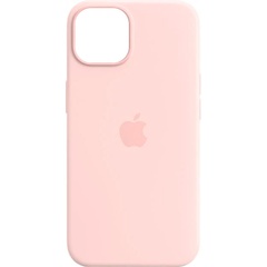 Кожаный чехол Leather Case (AA Plus) with MagSafe для Apple iPhone 14 (6.1") Sand Pink