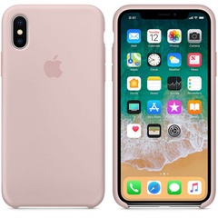 Чехол Silicone Case (AA) для Apple iPhone X (5.8") / XS (5.8") Розовый / Pink Sand