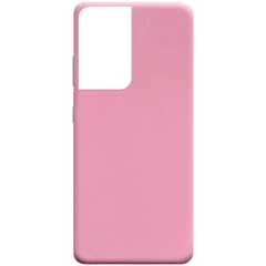 Силиконовый чехол Candy для Samsung Galaxy S21 Ultra Розовый
