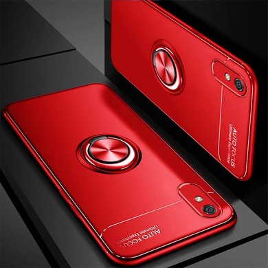 TPU чехол Deen ColorRing под магнитный держатель (opp) для Xiaomi Redmi 9A Красный / Красный