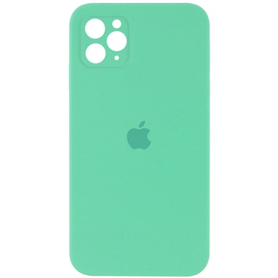 Чохол Silicone Case Square Full Camera Protective (AA) для Apple iPhone 11 Pro Max (6.5 "), Зелений / Spearmint