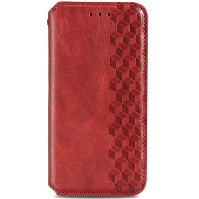 Кожаный чехол книжка GETMAN Cubic (PU) для Samsung Galaxy M53 5G Красный