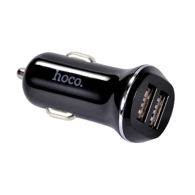 АЗП Hoco Z1 (2USB 2.1A) (+кабель MicroUSB), Чорний