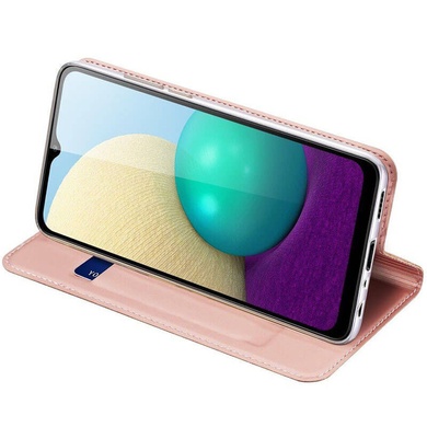 Чехол-книжка Dux Ducis с карманом для визиток для Samsung Galaxy A02 Rose Gold