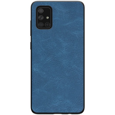 Кожаный чехол Lava для Samsung Galaxy A11 Синий