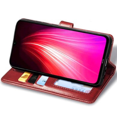 Кожаный чехол книжка GETMAN Gallant (PU) для Xiaomi Redmi Note 8T Красный