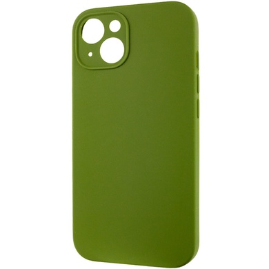 Чехол Silicone Case Full Camera Protective (AA) NO LOGO для Apple iPhone 15 Plus (6.7") Зеленый / Dark Olive