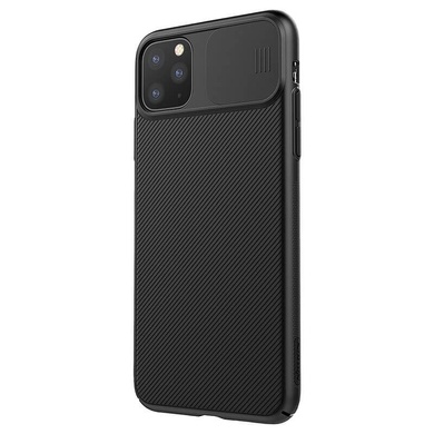 Карбоновая накладка Nillkin Camshield (шторка на камеру) для Apple iPhone 11 Pro Max (6.5") Черный / Black