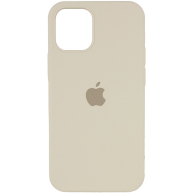 Чохол Silicone Case Full Protective (AA) для Apple iPhone 12 Pro / 12 (6.1"), Бежевий / Antique White