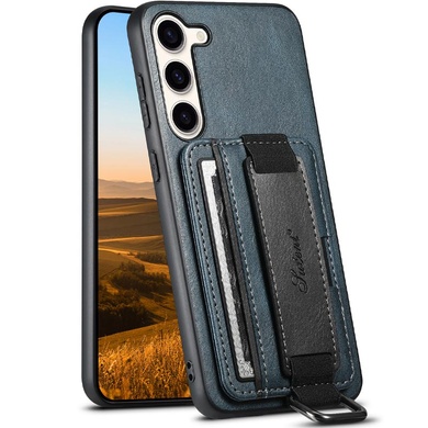 Шкіряний чохол Wallet case and straps для Samsung Galaxy A24 4G, Синій / Blue