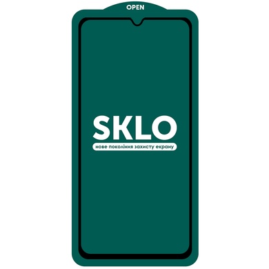 Захисне скло SKLO 5D для Samsung Galaxy A41, Чорний