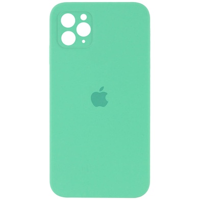 Чохол Silicone Case Square Full Camera Protective (AA) для Apple iPhone 11 Pro Max (6.5 "), Зелений / Spearmint