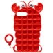 Фигурный силиконовый 3D чехол-антистресс Pop it Лобстер для Apple iPhone 6 plus/7 plus/8 plus (5.5") Красный