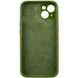 Чехол Silicone Case Full Camera Protective (AA) NO LOGO для Apple iPhone 15 Plus (6.7") Зеленый / Dark Olive