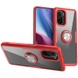 TPU+PC чехол Deen CrystalRing for Magnet (opp) для Xiaomi Redmi K40/K40 Pro/K40 Pro+/Poco F3/Mi 11i Бесцветный / Красный