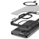 TPU+PC чехол Metal Buttons with MagSafe Colorful для Apple iPhone 13 Pro (6.1") Черный