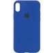 Чехол Silicone Case Full Protective (AA) для Apple iPhone X (5.8") / XS (5.8") Синий / Royal blue