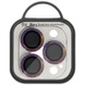 Захисне скло Metal Shine на камеру (в упак.) для Apple iPhone 15 Pro (6.1") / 15 Pro Max (6.7"), Сиреневый / Rainbow