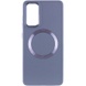 TPU чохол Bonbon Metal Style with MagSafe для Samsung Galaxy S24+, Сірий / Lavender