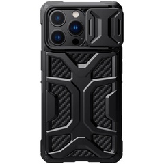 TPU+PC чехол Nillkin CamShield Adventurer (шторка на камеру) для Apple iPhone 13 Pro (6.1") Черный