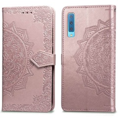 Кожаный чехол (книжка) Art Case с визитницей для Samsung A750 Galaxy A7 (2018) Розовый