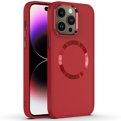 TPU чехол Bonbon Metal Style with MagSafe для Apple iPhone 11 (6.1") Красный / Red