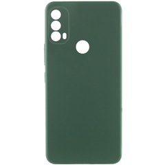 Чехол Silicone Cover Lakshmi Full Camera (AAA) для Motorola Moto E40 Зеленый / Cyprus Green