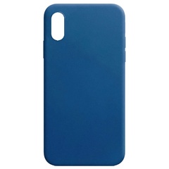 Силиконовый чехол Candy для Apple iPhone XR (6.1") Синий