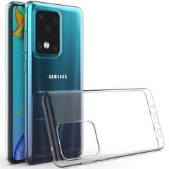 TPU чехол Epic Transparent 1,0mm для Samsung Galaxy S22 Ultra Бесцветный (прозрачный)