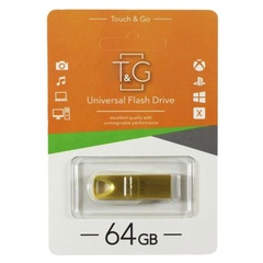 Флеш-драйв USB Flash Drive T&G 117 Metal Series 64GB, Золотий