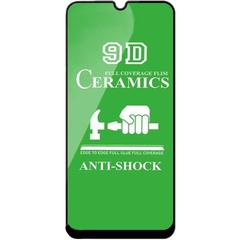 Защитная пленка Ceramics 9D (без упак.) для Xiaomi Redmi 10C / Poco C40 Черный