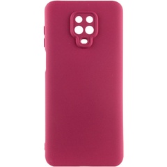 Чехол Silicone Cover Lakshmi Full Camera (A) для Xiaomi Redmi Note 9s / Note 9 Pro / Note 9 Pro Max Бордовый / Marsala