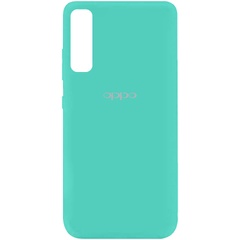 Чехол Silicone Cover My Color Full Protective (A) для Oppo Reno 3 Pro Бирюзовый / Ocean Blue