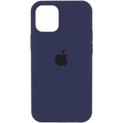 Чохол Silicone Case Full Protective (AA) для Apple iPhone 12 Pro / 12 (6.1"), Темний Синій / Midnight Blue