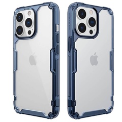 TPU чехол Nillkin Nature Pro Series для Apple iPhone 14 Pro (6.1") Синий (прозрачный)