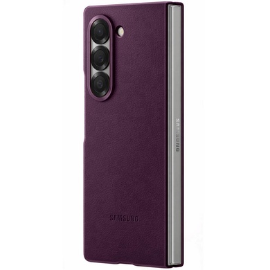 Кожаный чехол Leather Case (AAA) для Samsung Galaxy Z Fold5 Purple