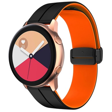 Силиконовый ремешок Classy для Smart Watch 20mm Black / Orange