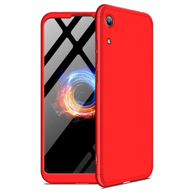 Пластиковая накладка GKK LikGus 360 градусов для Huawei Honor 8A Красный