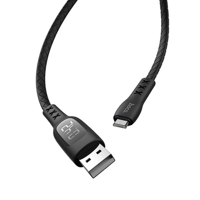 Дата кабель Hoco S6 Sentinel USB to MicroUSB (1.2m), Чорний