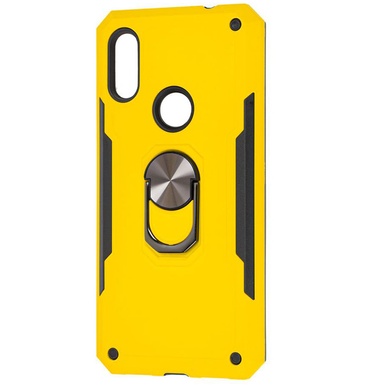 Ударопрочный чехол SG Ring Color магнитный держатель для Xiaomi Redmi 7 Желтый