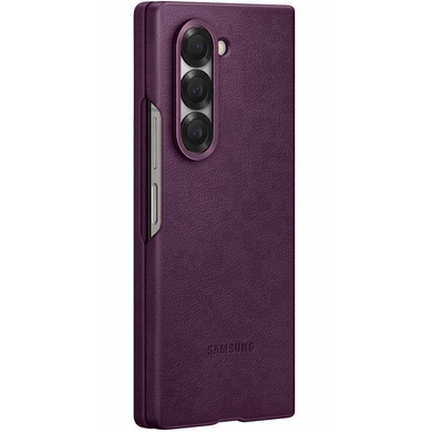 Кожаный чехол Leather Case (AAA) для Samsung Galaxy Z Fold5 Purple