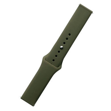 Силиконовый ремешок Sport для Xiaomi Amazfit/Samsung 22 mm Зеленый / Forest green