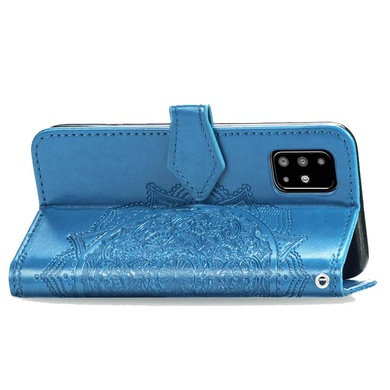 Кожаный чехол (книжка) Art Case с визитницей для Samsung Galaxy A51 Синий