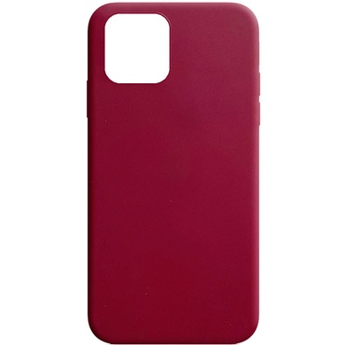 Силиконовый чехол Candy для Apple iPhone 12 Pro / 12 (6.1") Бордовый
