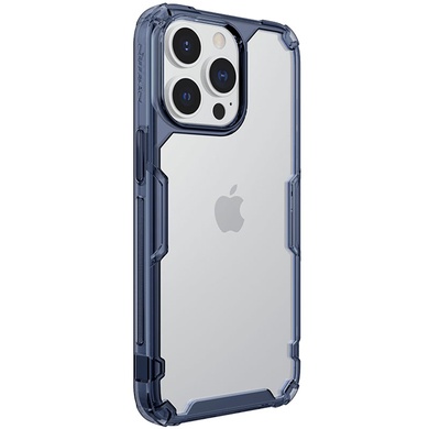 TPU чехол Nillkin Nature Pro Series для Apple iPhone 14 Pro (6.1") Синий (прозрачный)