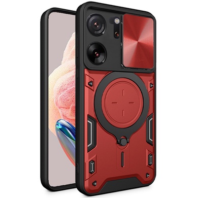 Ударопрочный чехол Bracket case with Magnetic для Xiaomi 13T / 13T Pro Red