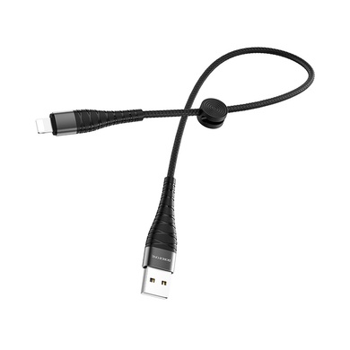 Дата кабель Borofone BX32 Munificent USB to Lightning (0.25m), Чорний