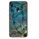 TPU+Glass чехол Luxury Marble для Samsung Galaxy M20 Морская волна / Голубой
