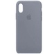 Чохол Silicone Case Full Protective (AA) для Apple iPhone XS Max (6.5 "), Сірий / Lavender Gray