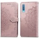 Шкіряний чохол (книжка) Art Case з візитницею для Samsung A750 Galaxy A7 (2018), Рожевий